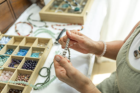 We hand made every crustal jewelry one buy one.